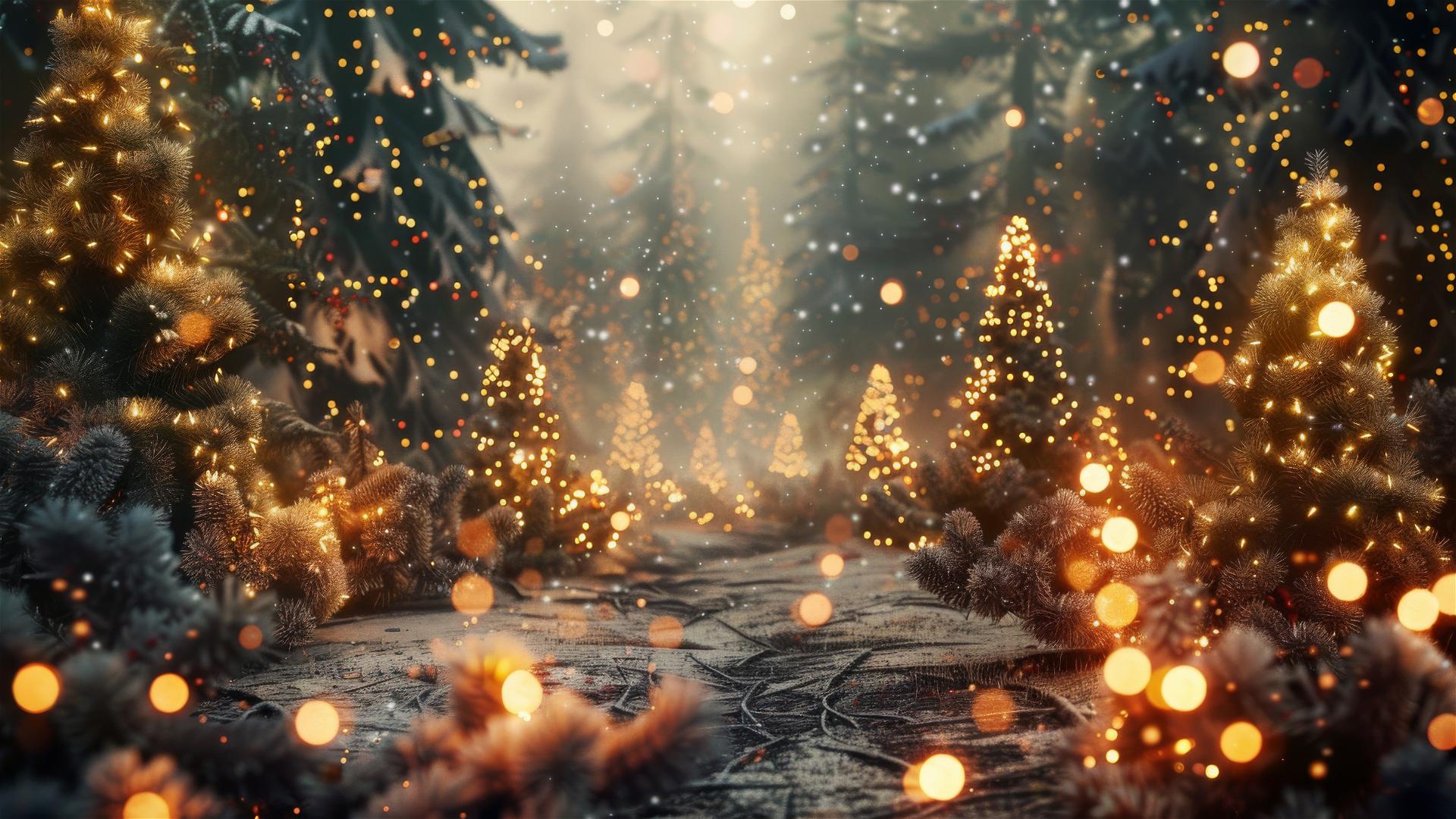 Aesthetic Christmas-themed background in high resolution.