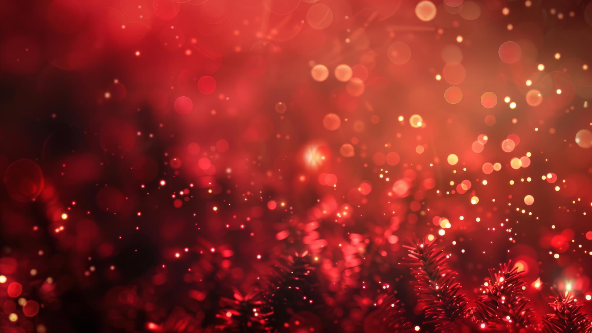 Christmas background with lots of red elements