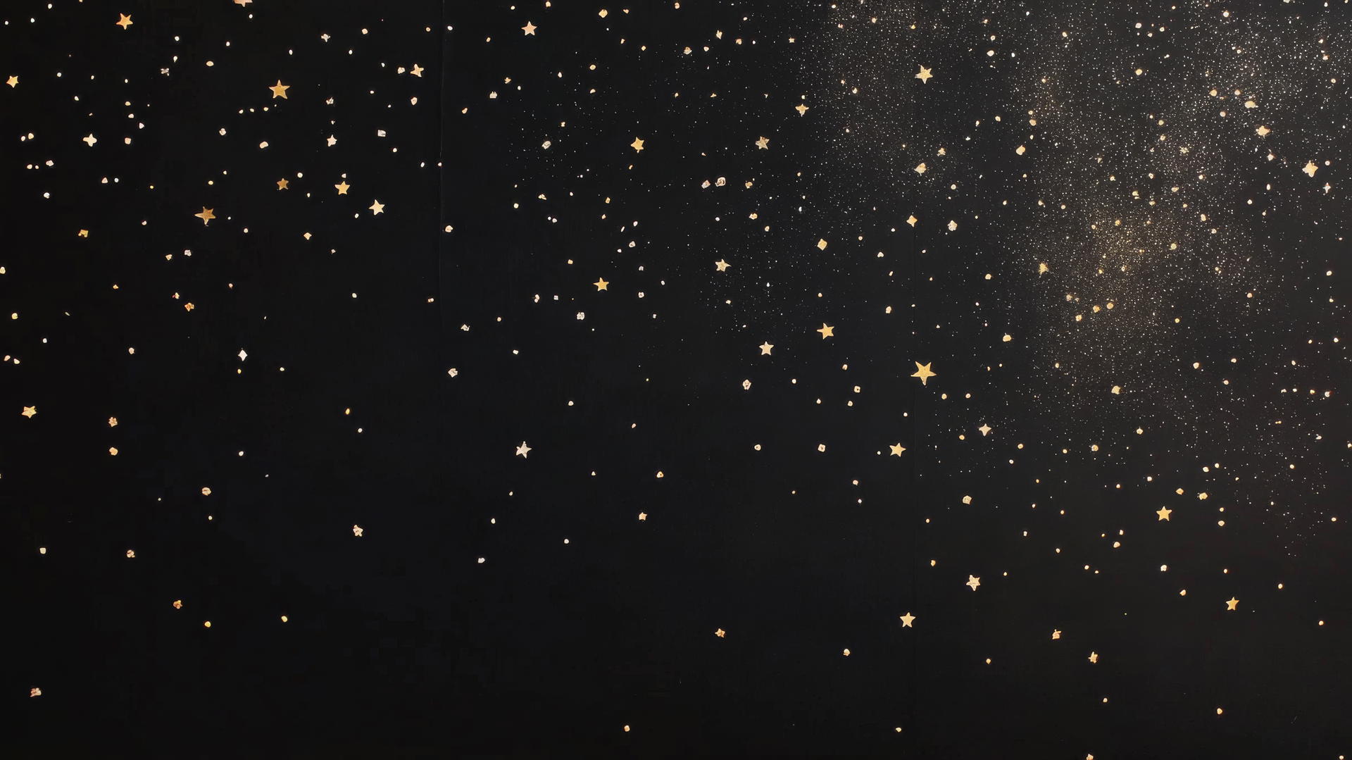 black wallpaper for girls with glitter effect and pastel stars