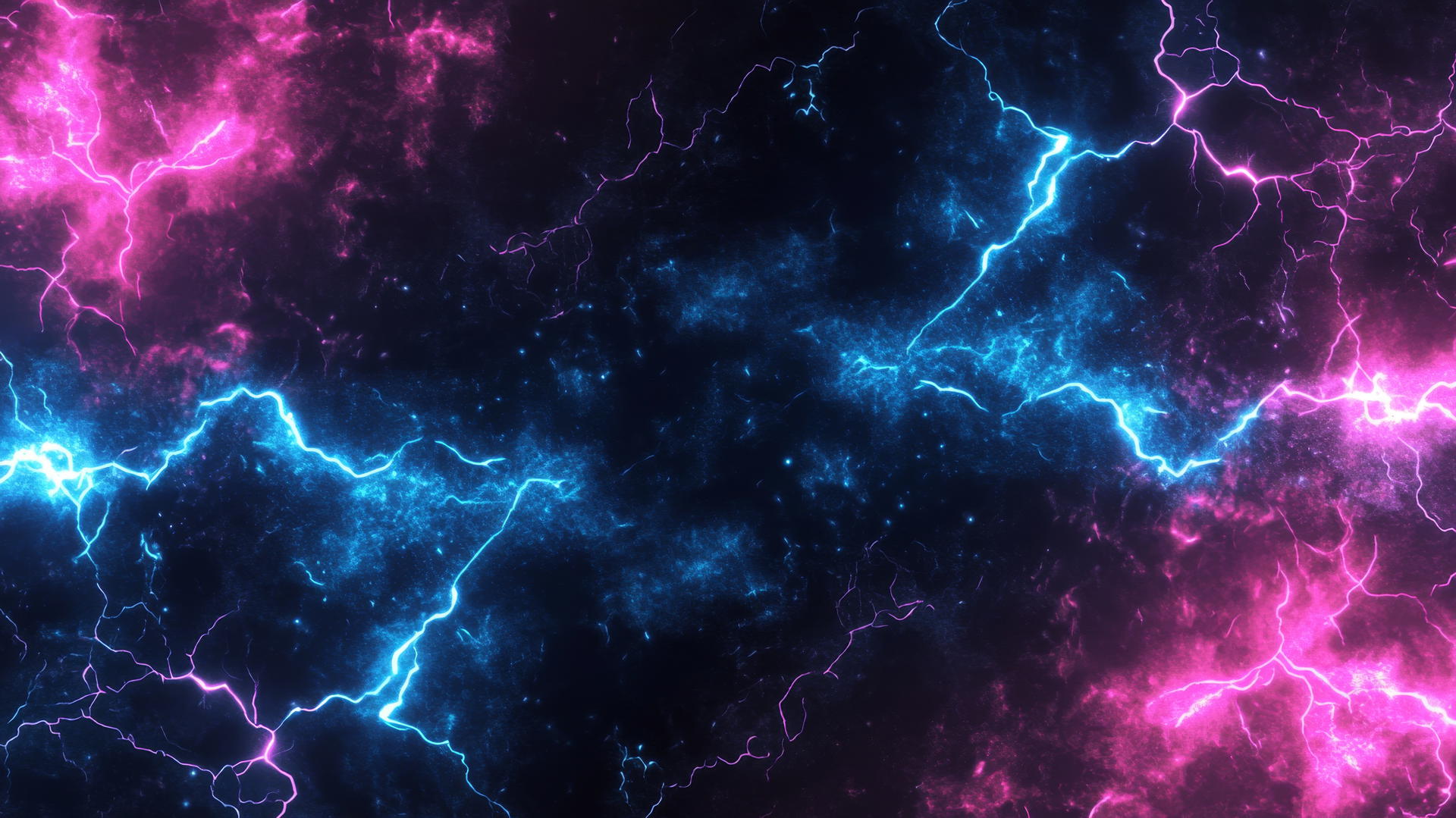 black wallpaper for girls with neon pink and blue lightning bolts