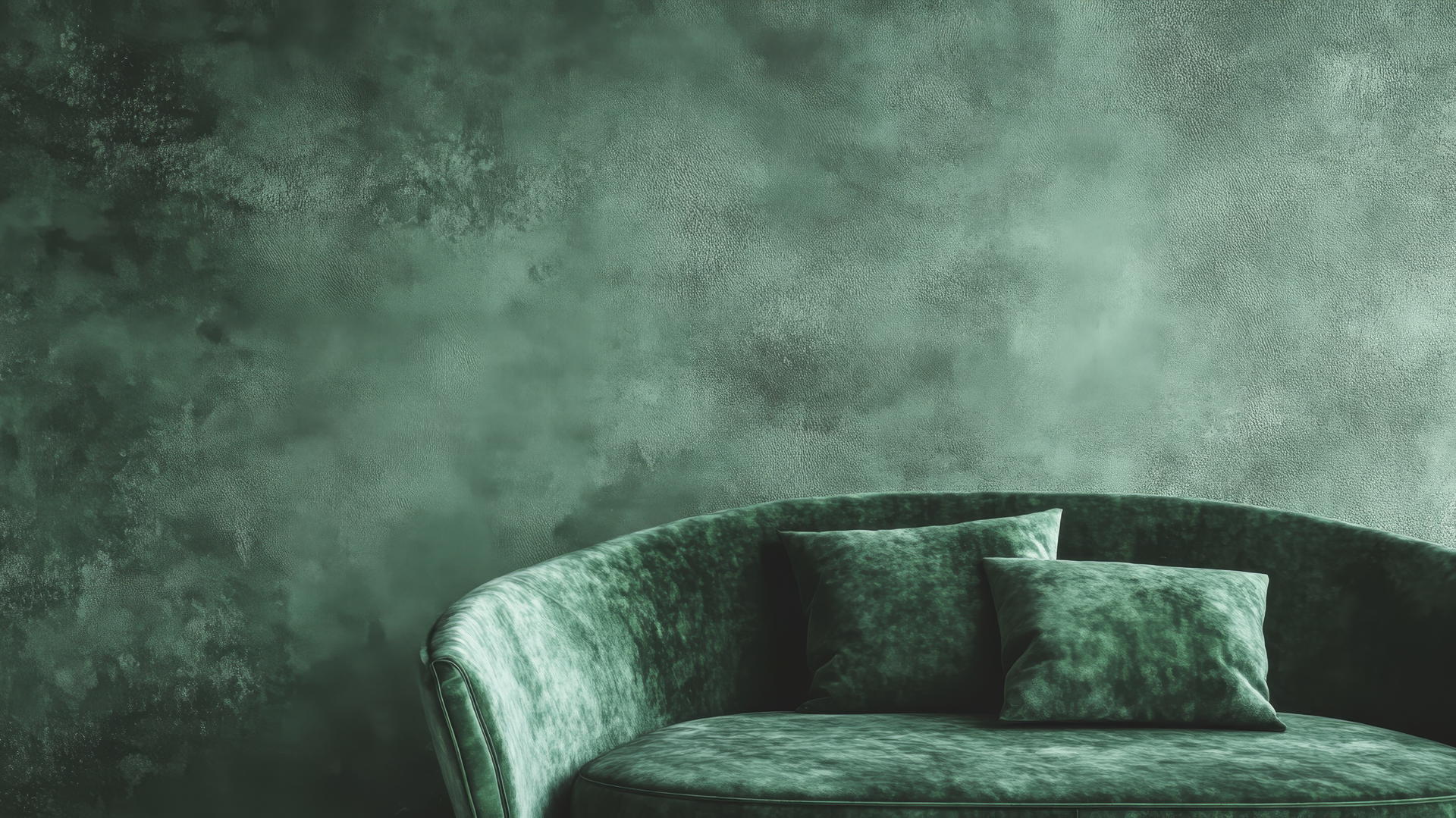 luxurious sage green wallpaper with velvet texture