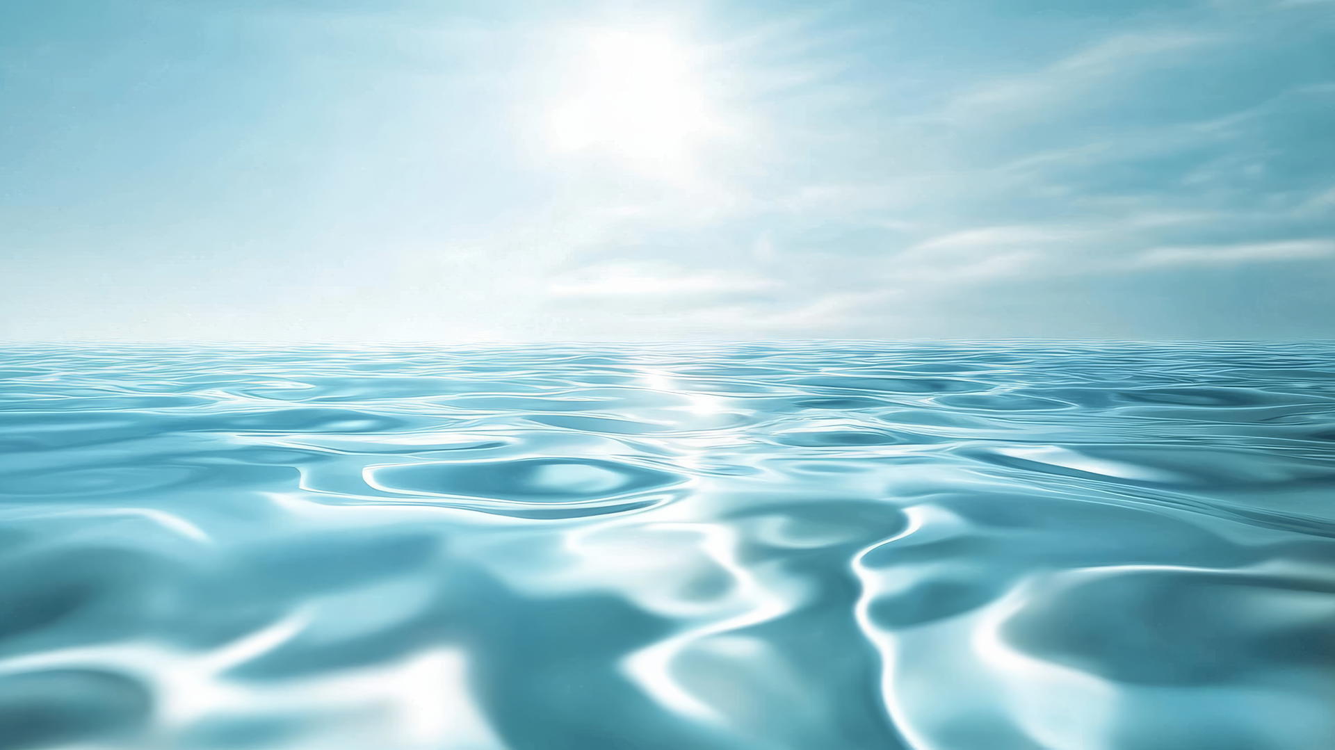 light blue wallpaper with gentle ripples on clear water reflecting sky