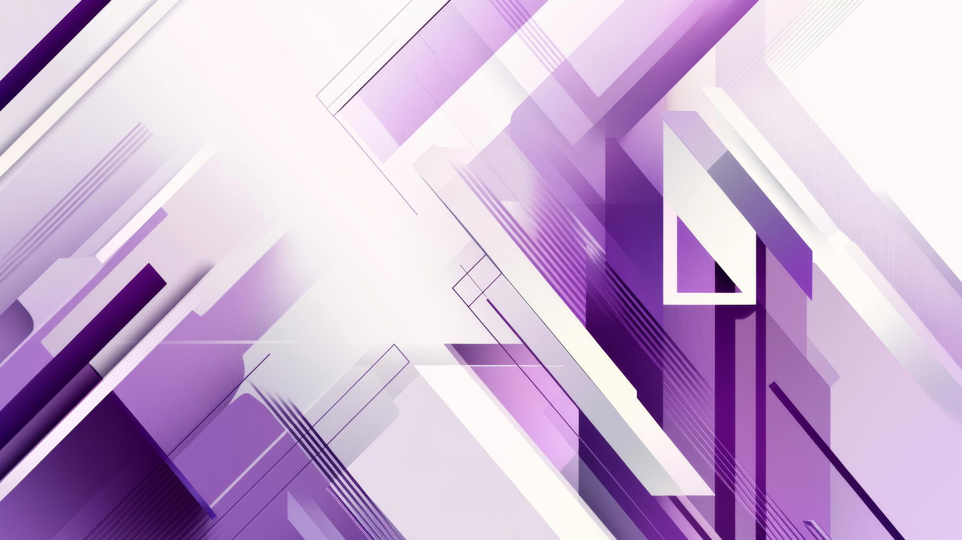 Aesthetic purple wallpaper with geometric shapes on white background