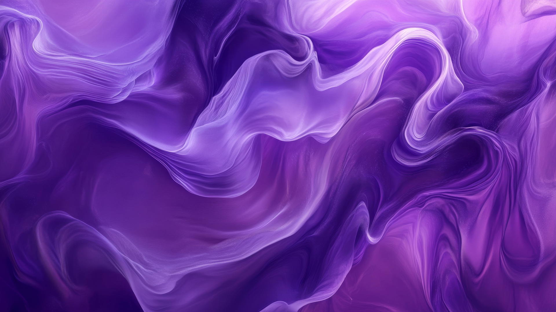 wallpaper with purple and violet fluid waves in 4k