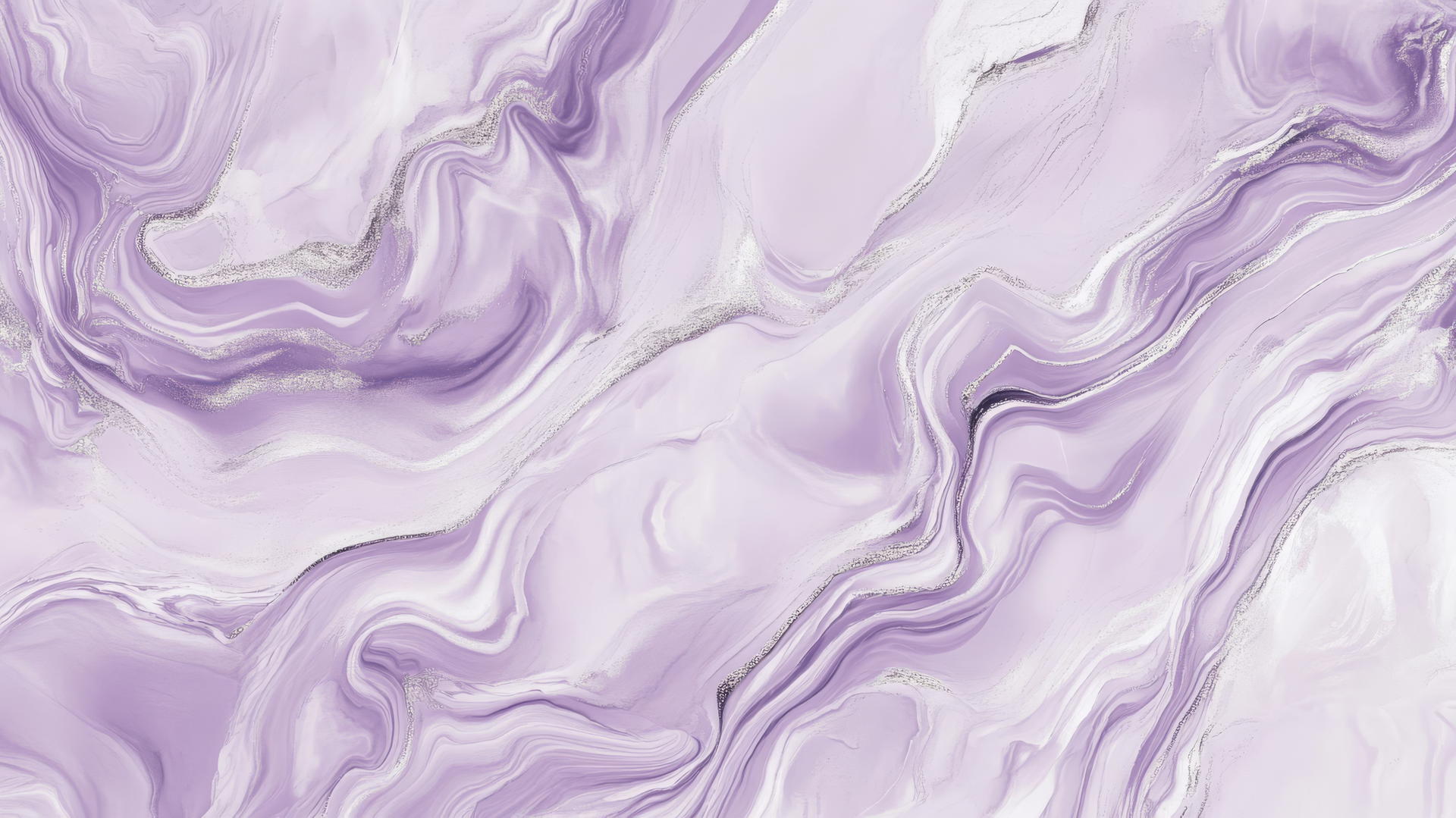 light purple wallpaper with soft marble texture and silver accents