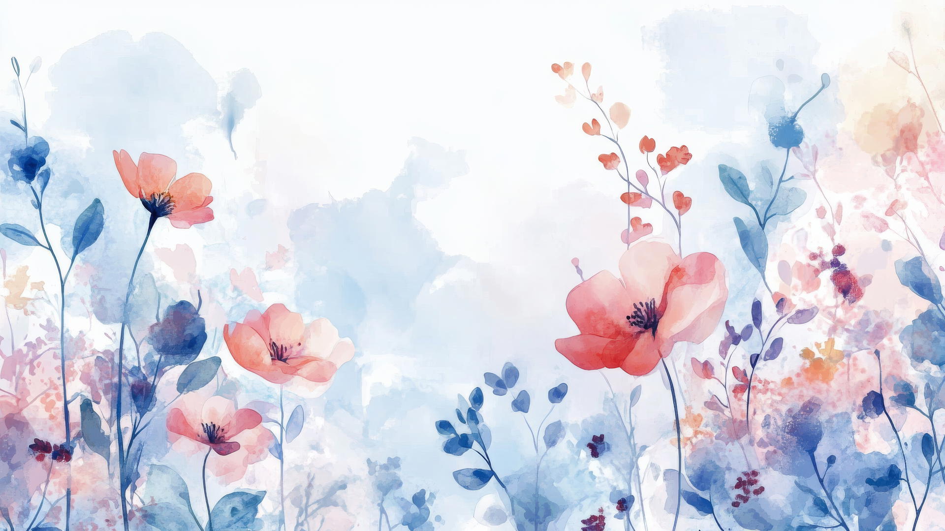 spring background wallpaper with delicate floral elements and gentle hues