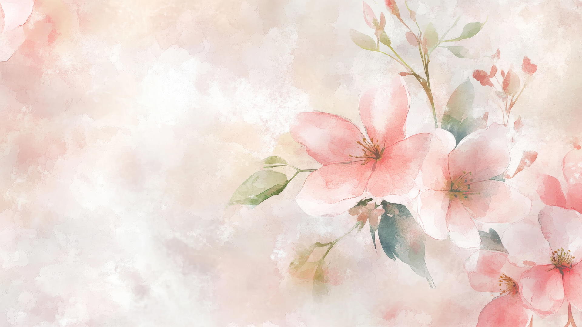 spring aesthetic wallpaper with soft floral patterns and soothing pastels