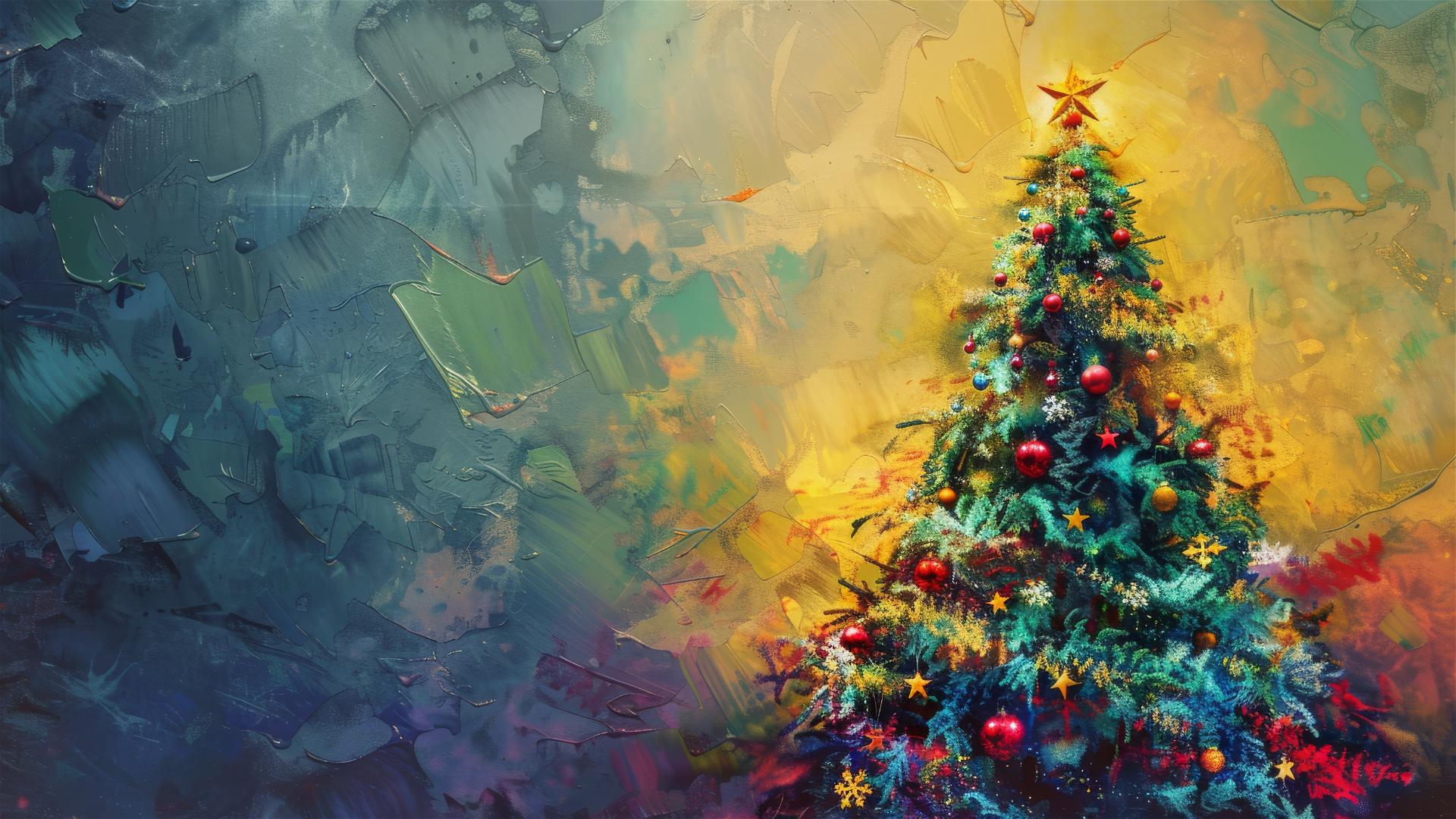Artistic Christmas tree