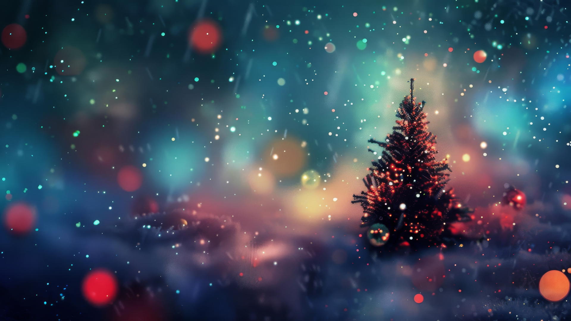 Festive Christmas background with 4K resolution for iPhone