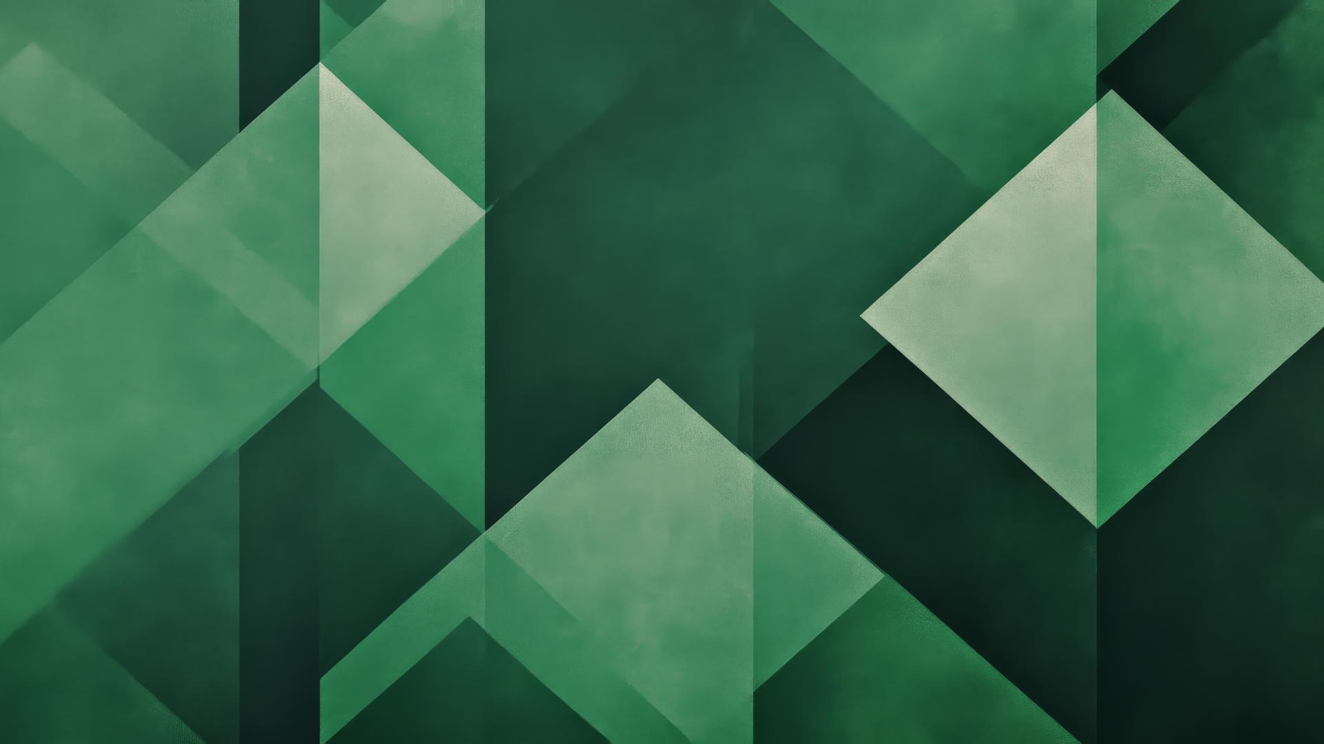 Minimalist green wallpaper with geometric patterns