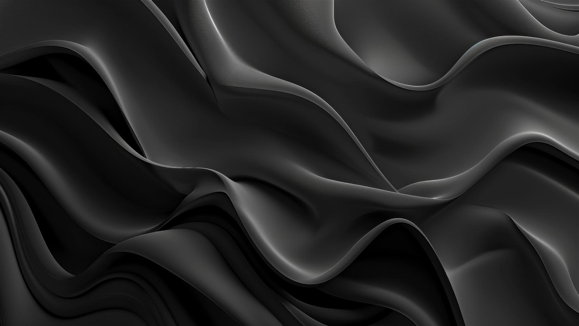 Elegant dark charcoal iPhone wallpaper with minimalistic flowing shapes