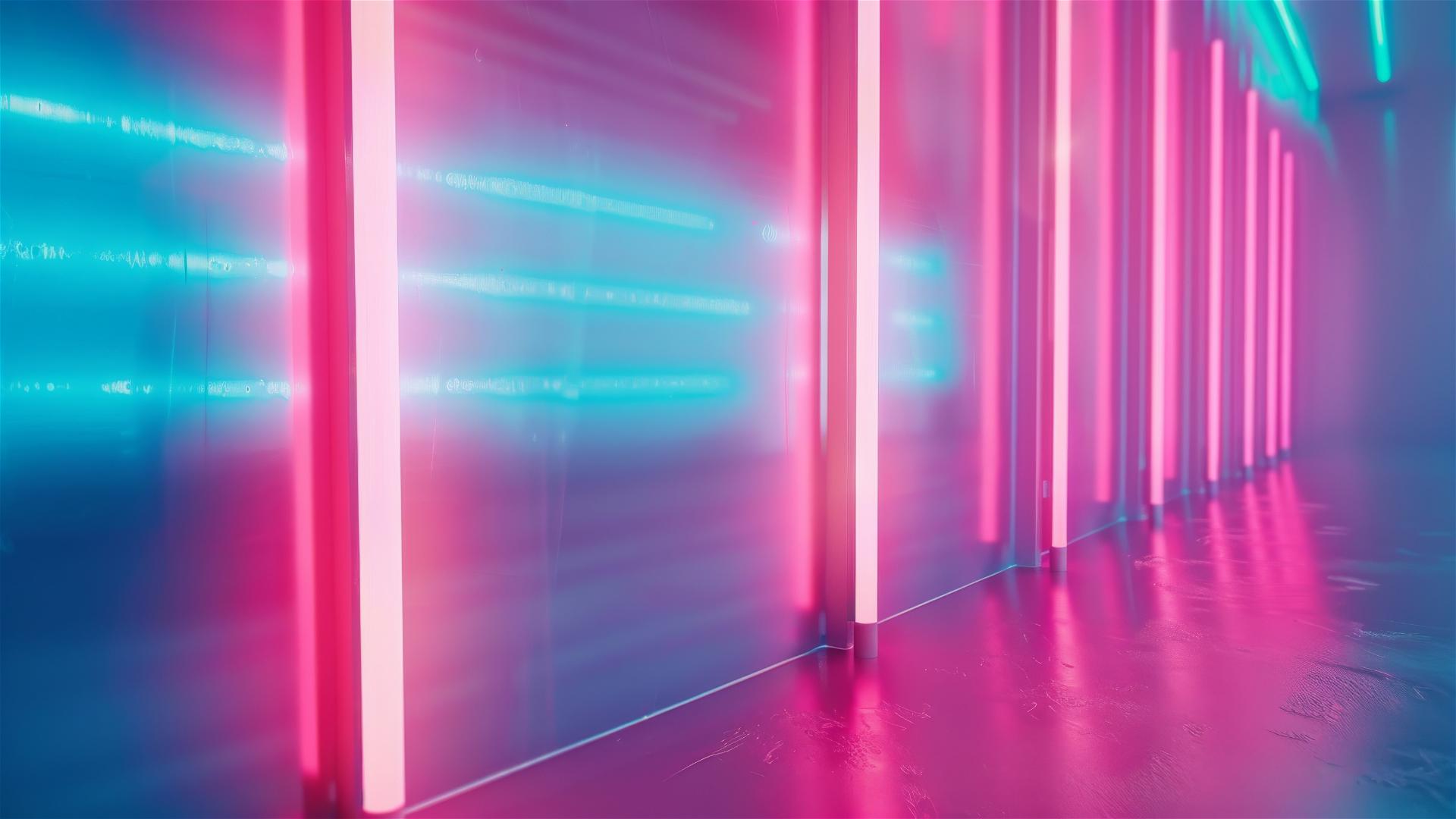 Pale blue and pink neon textured backdrop