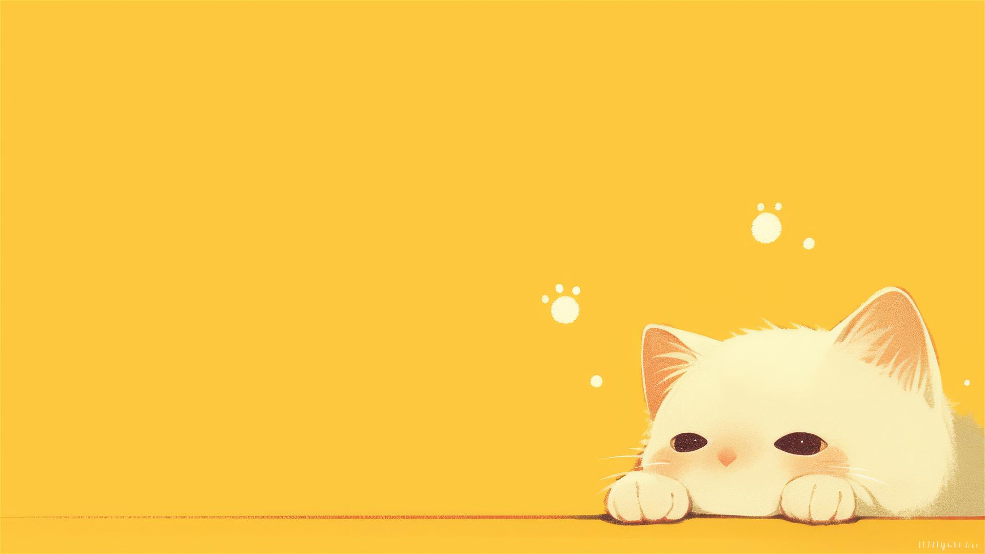Minimalist 8K cat design for iPhone