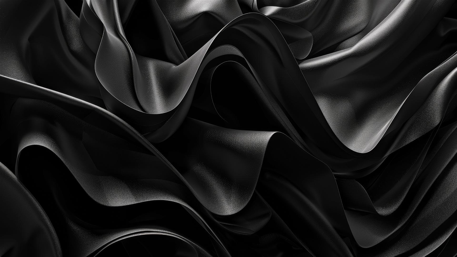 Elegant black iron flows in minimalistic shapes on iPhone background