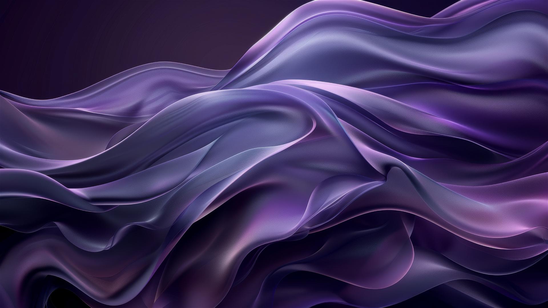 Dark periwinkle flowing shapes on iPhone background