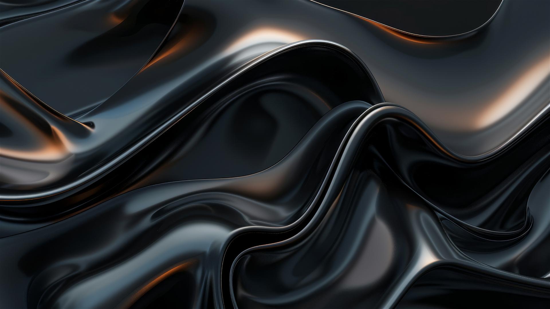 Black olive-colored shapes on iPhone background