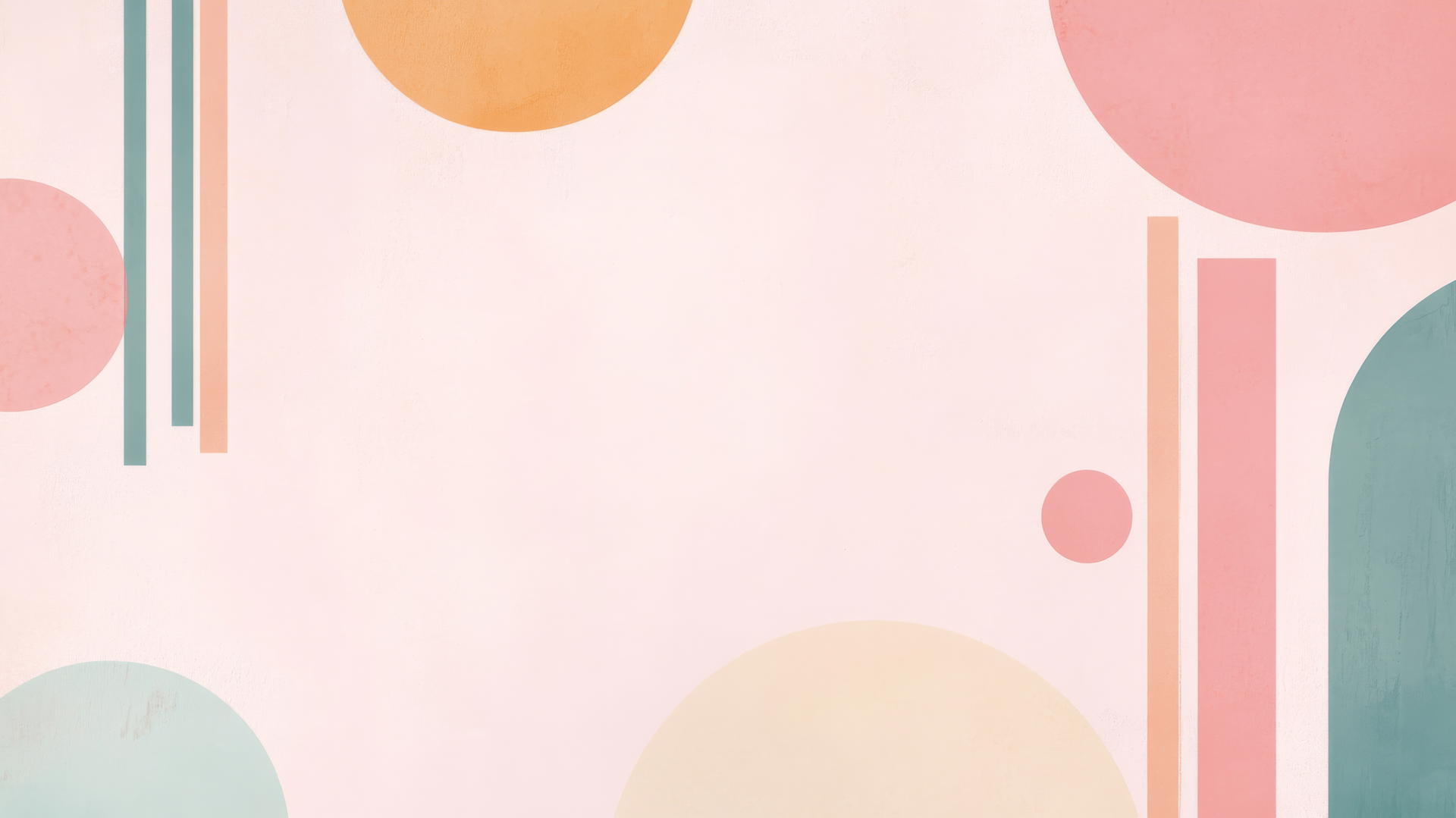 aesthetic cute pink wallpaper with minimalist geometric shapes