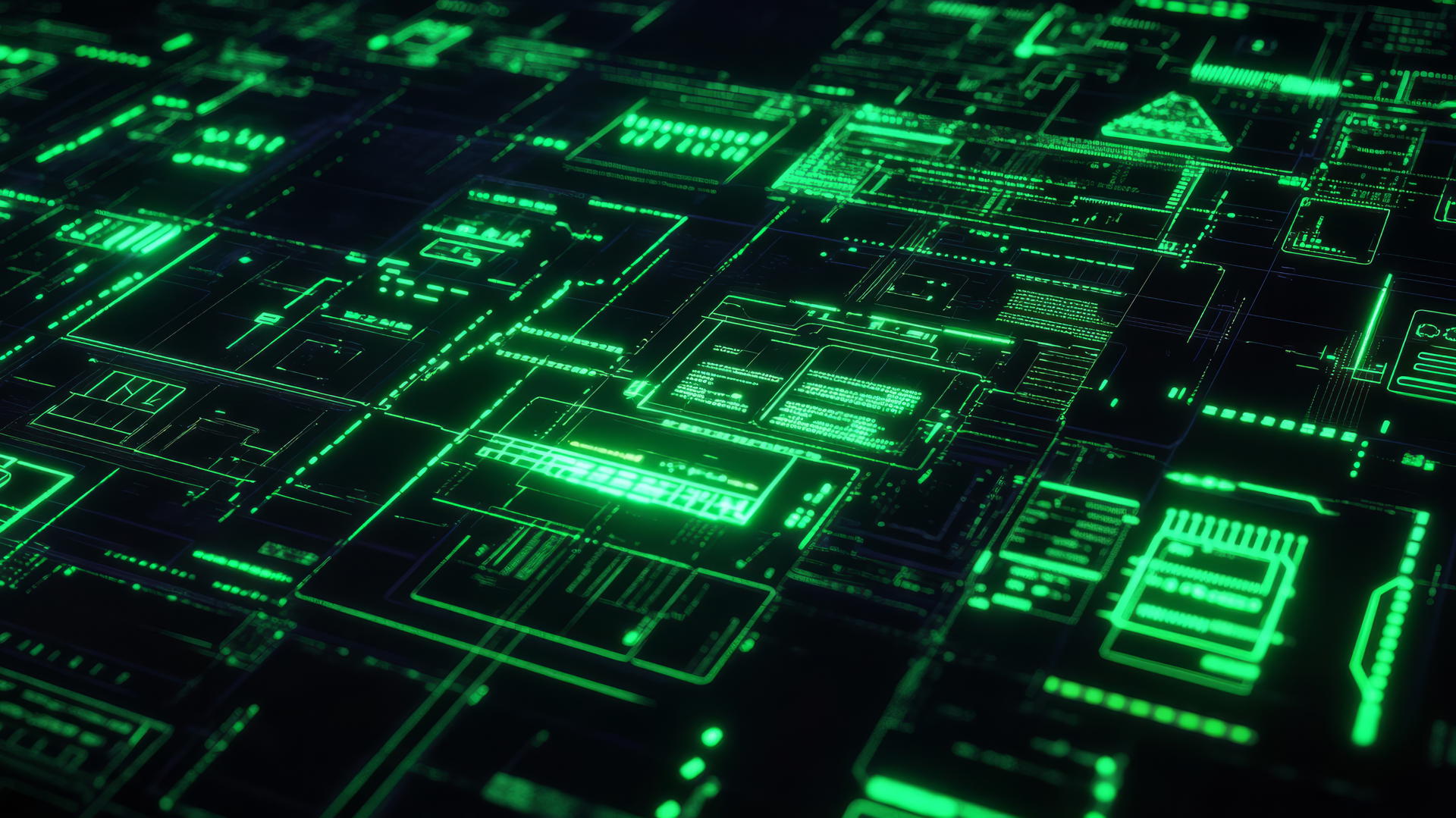 cyber Y2K wallpaper with neon green text and retro digital interface