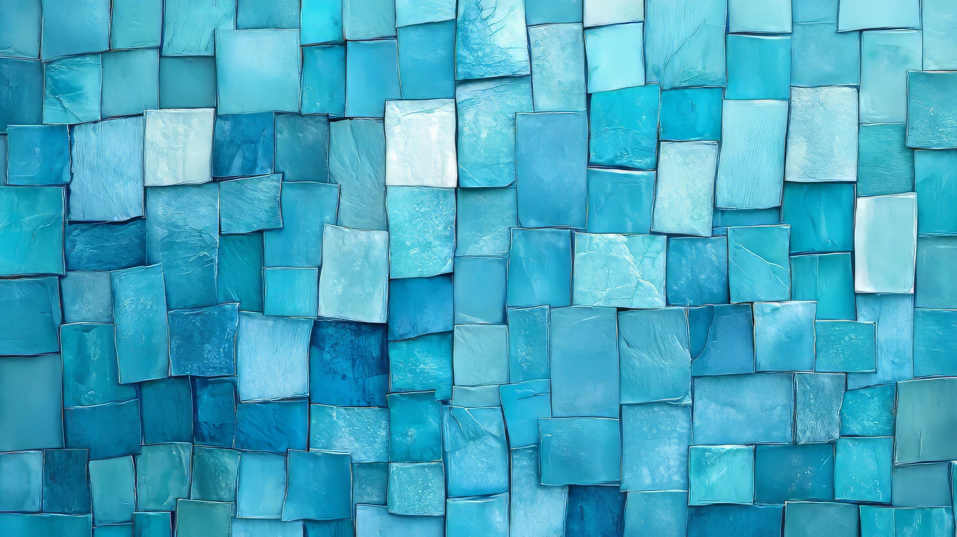 baby blue wallpaper with intricately patterned mosaic tiles