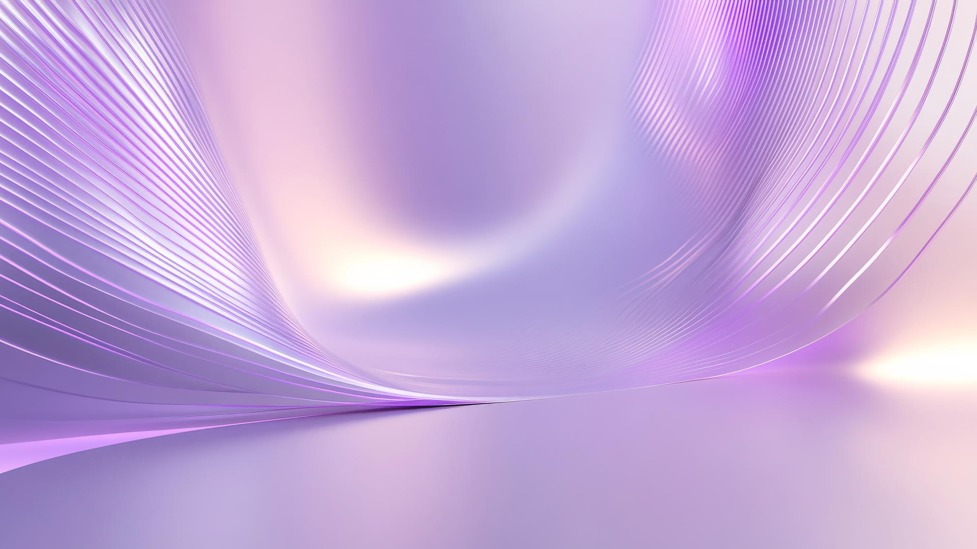 A sleek and modern light purple wallpaper with metallic accents and glowing purple lines.