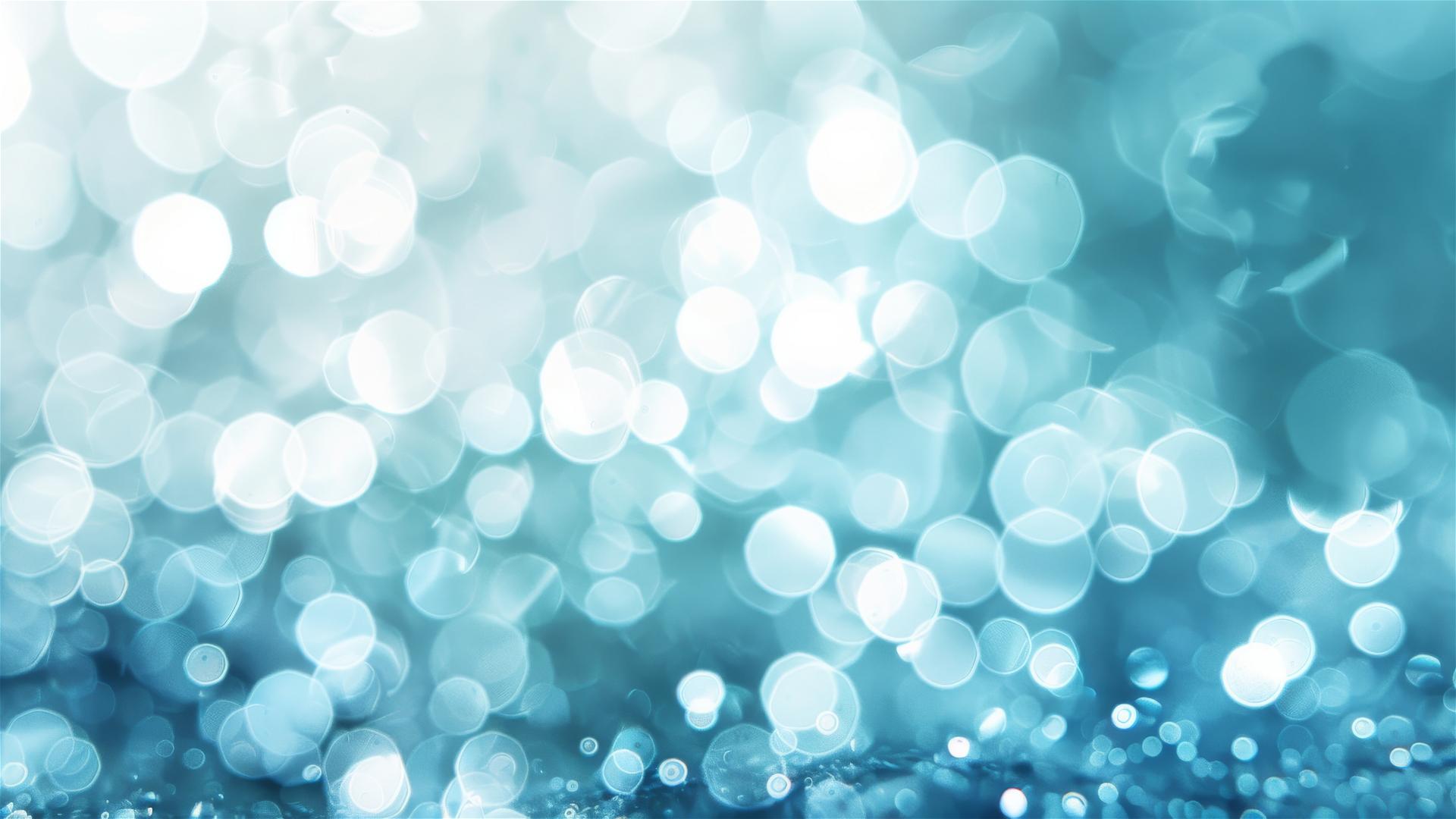 Light blue bulletin background with bokeh effect