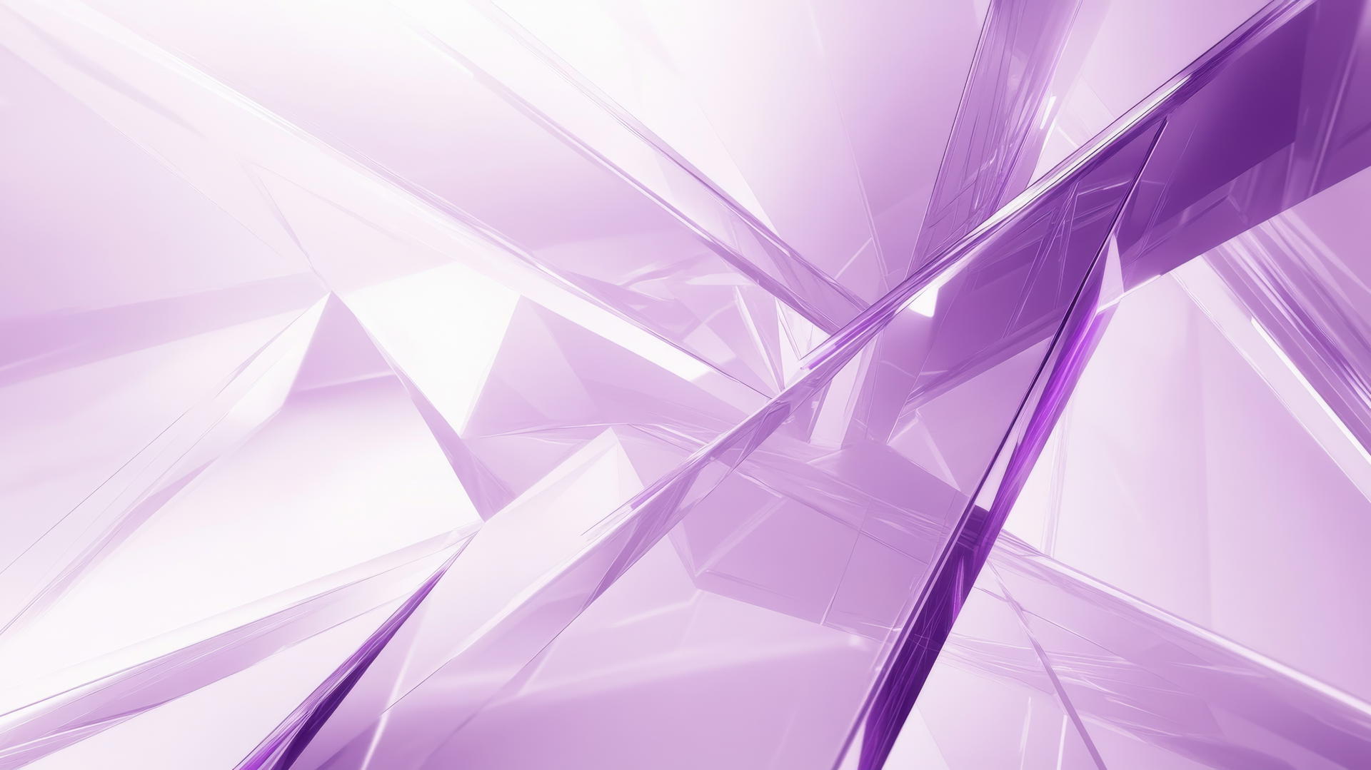 Light purple wallpaper with glowing lines and geometric shapes on white background