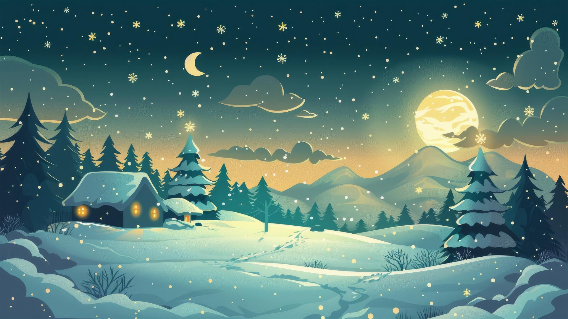 Festive Christmas graphic design in vector format