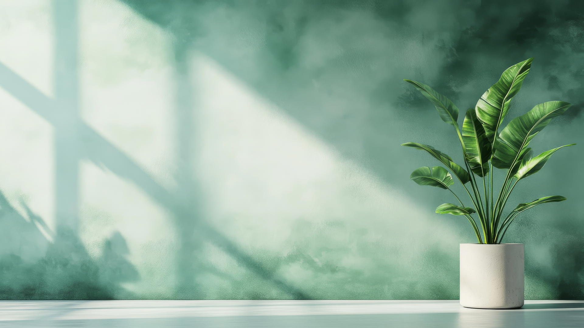 Aesthetic green wallpaper with gradient from mint to deep emerald