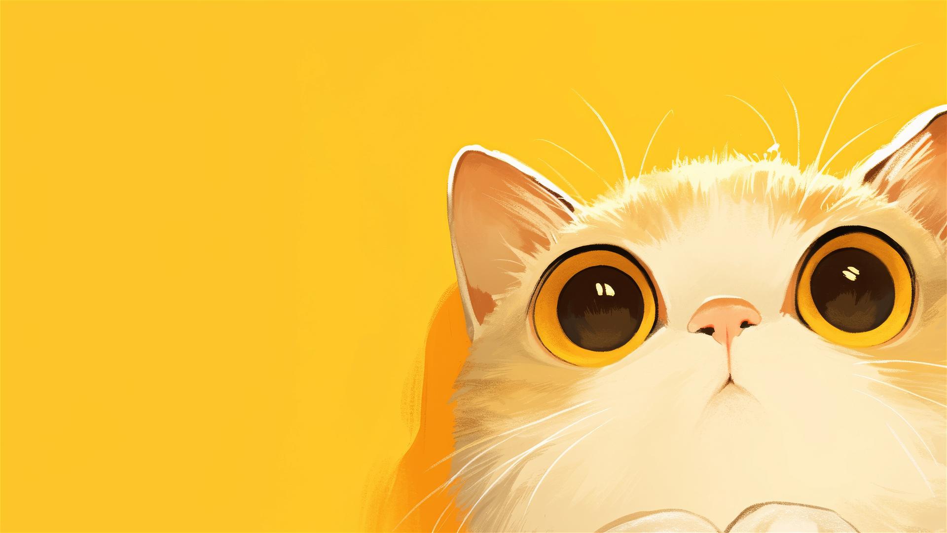 Minimalist cat design for iPhone