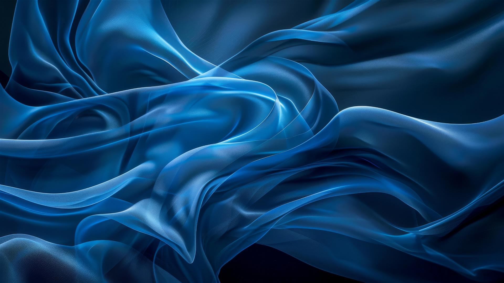 Black and azure flowing shapes iPhone background
