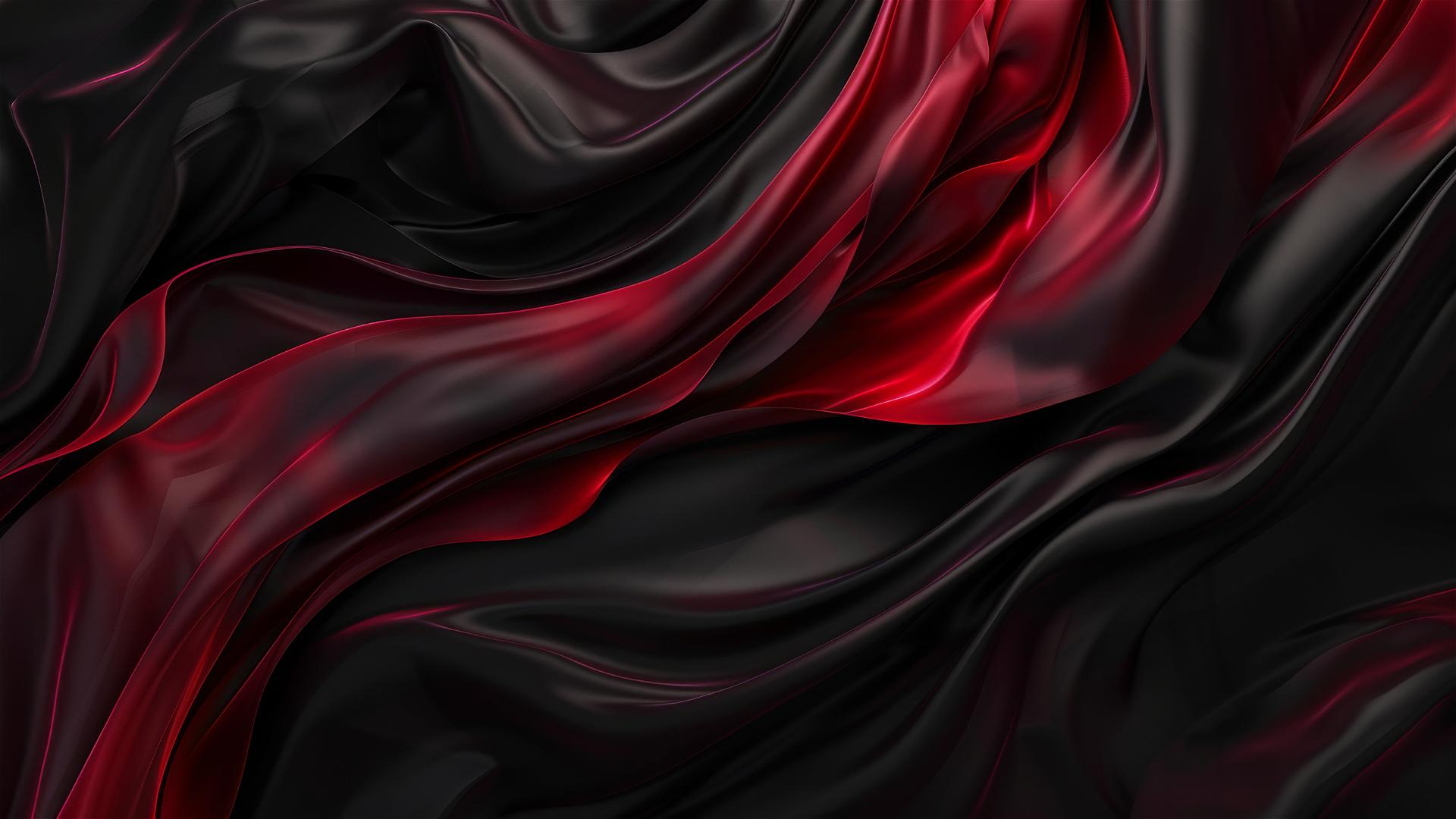Black garnet colored flowing shapes on iPhone