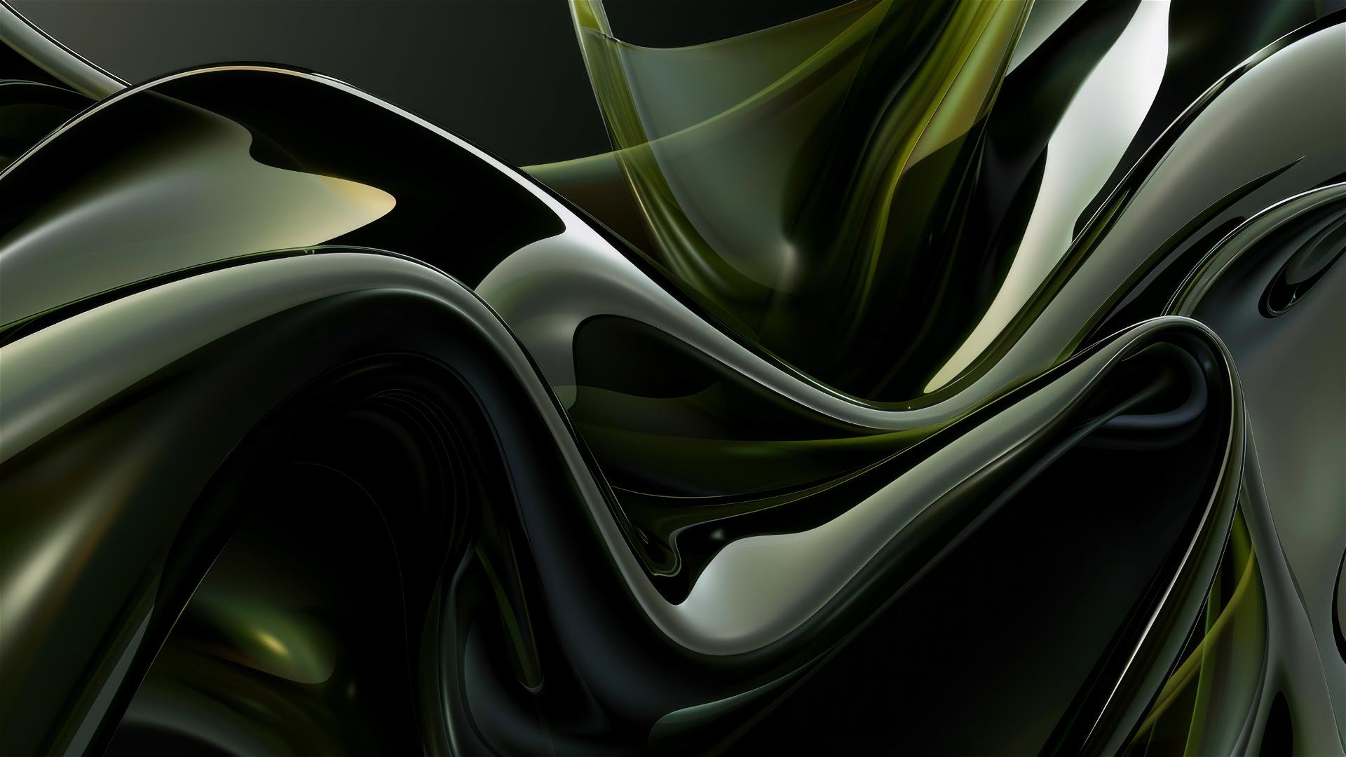Elegant black olive shapes on iPhone background