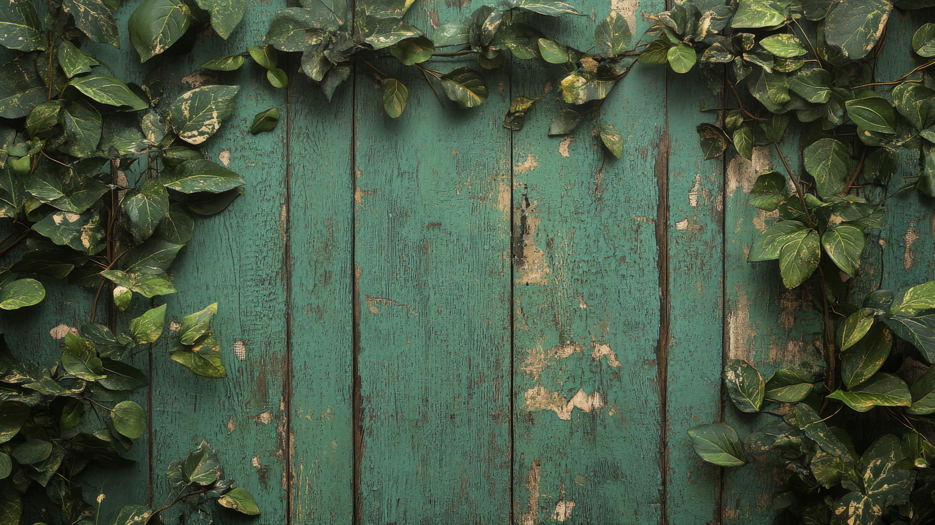 green aesthetic wallpaper with distressed wood textures and leafy patterns