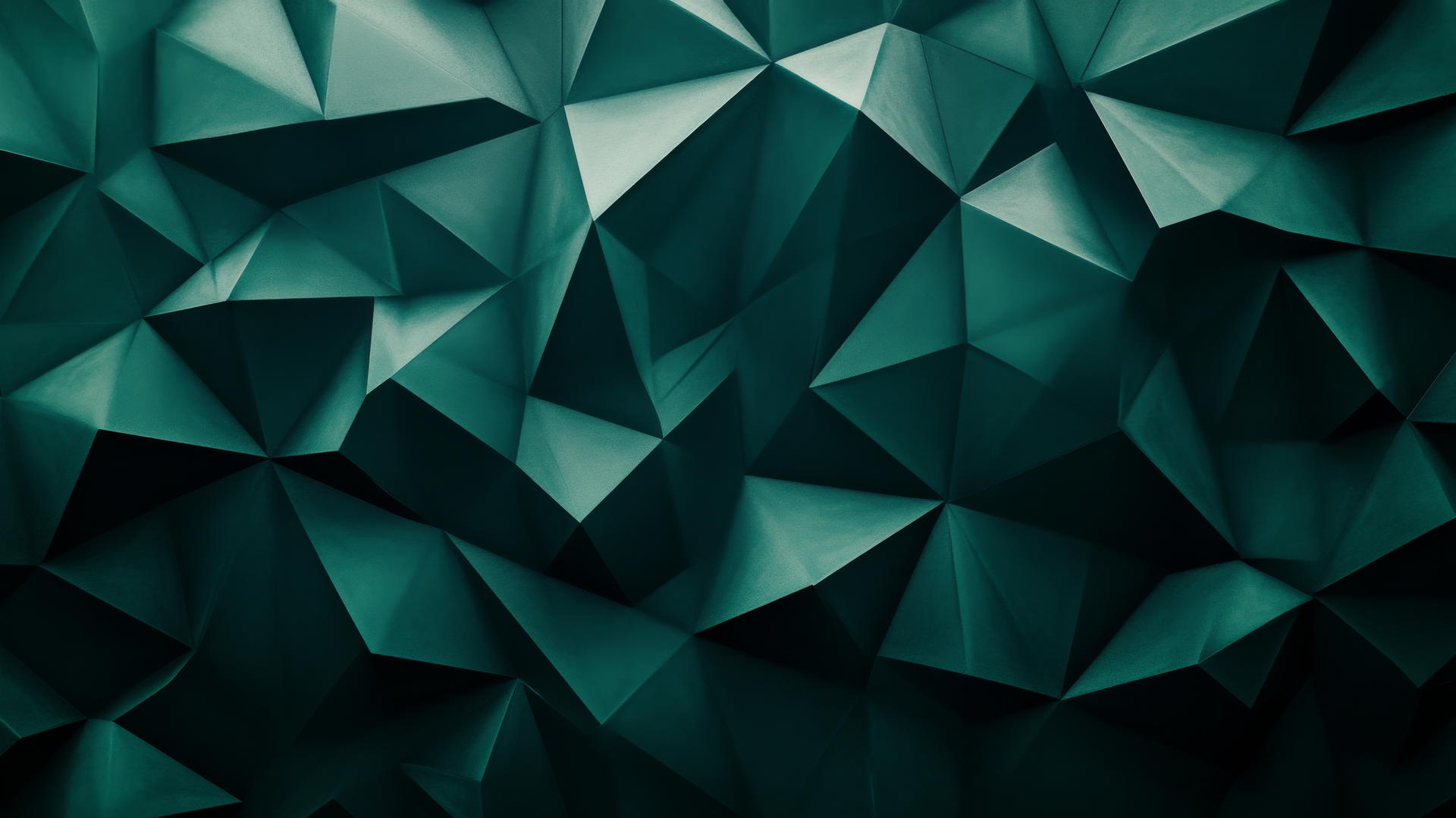 Dark green wallpaper with abstract geometric pattern and subtle highlights