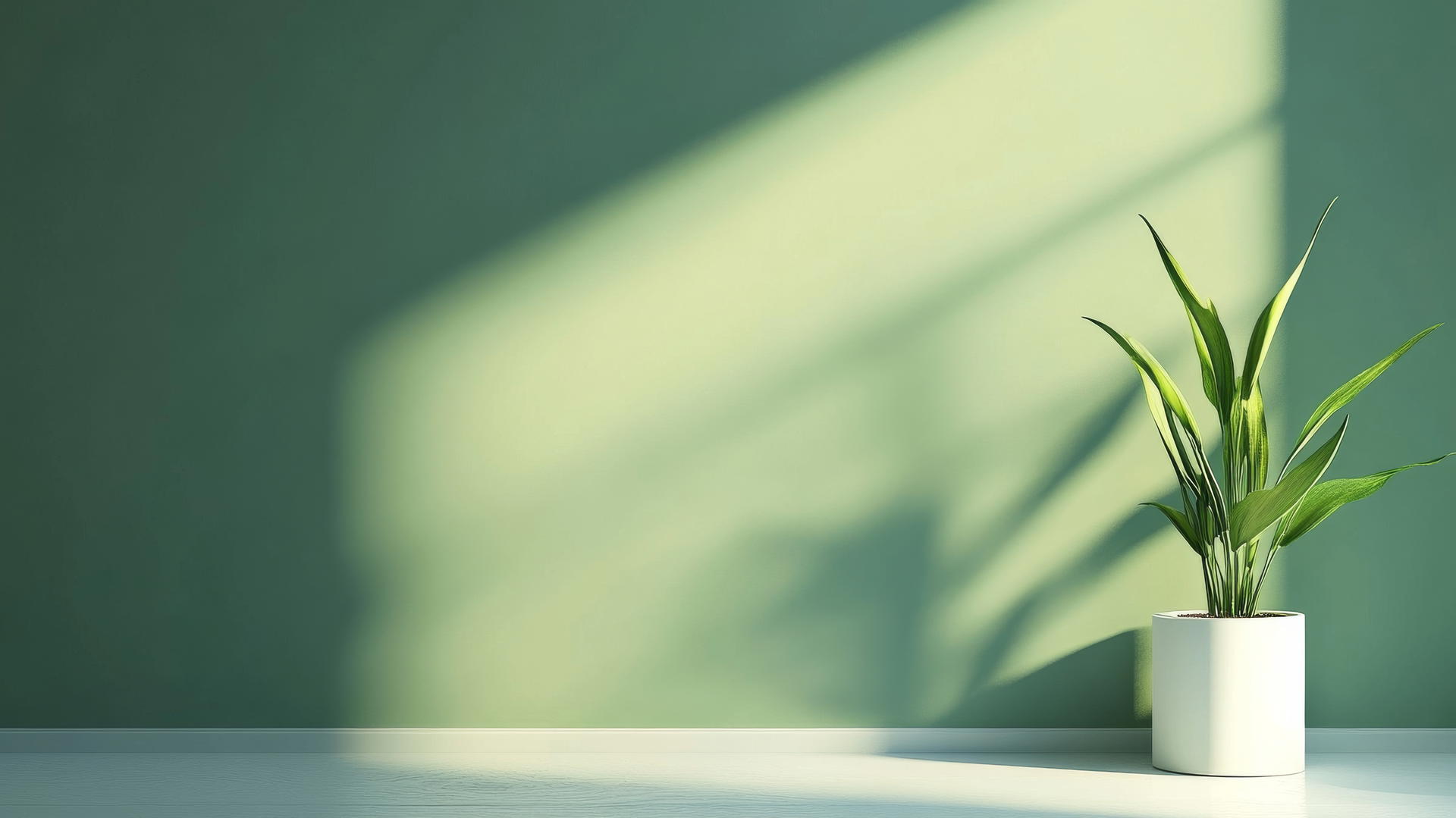 Green wallpaper with a gradient from dark to light green