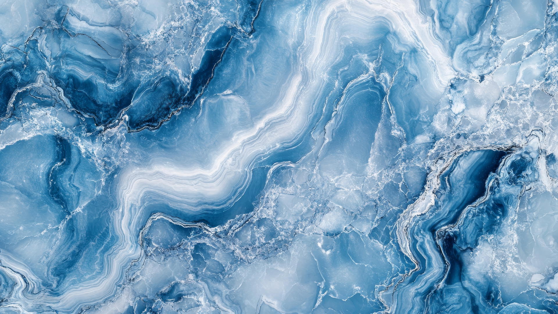 blue aesthetic wallpaper with blue and white marble texture and natural veins