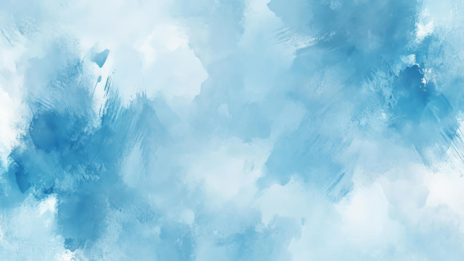 light blue wallpaper with soft watercolor brush strokes