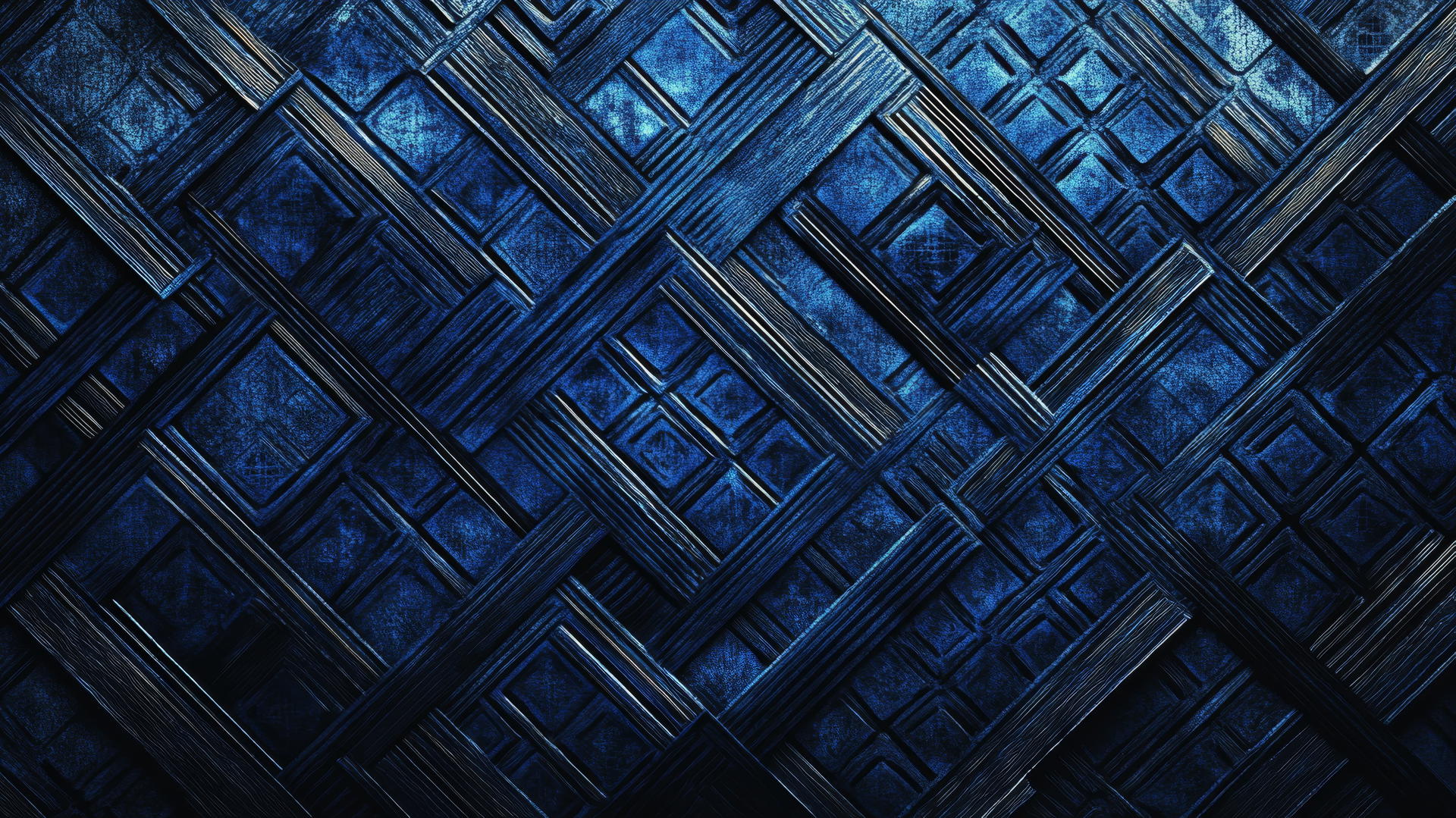 dark blue wallpaper with intricate geometric patterns