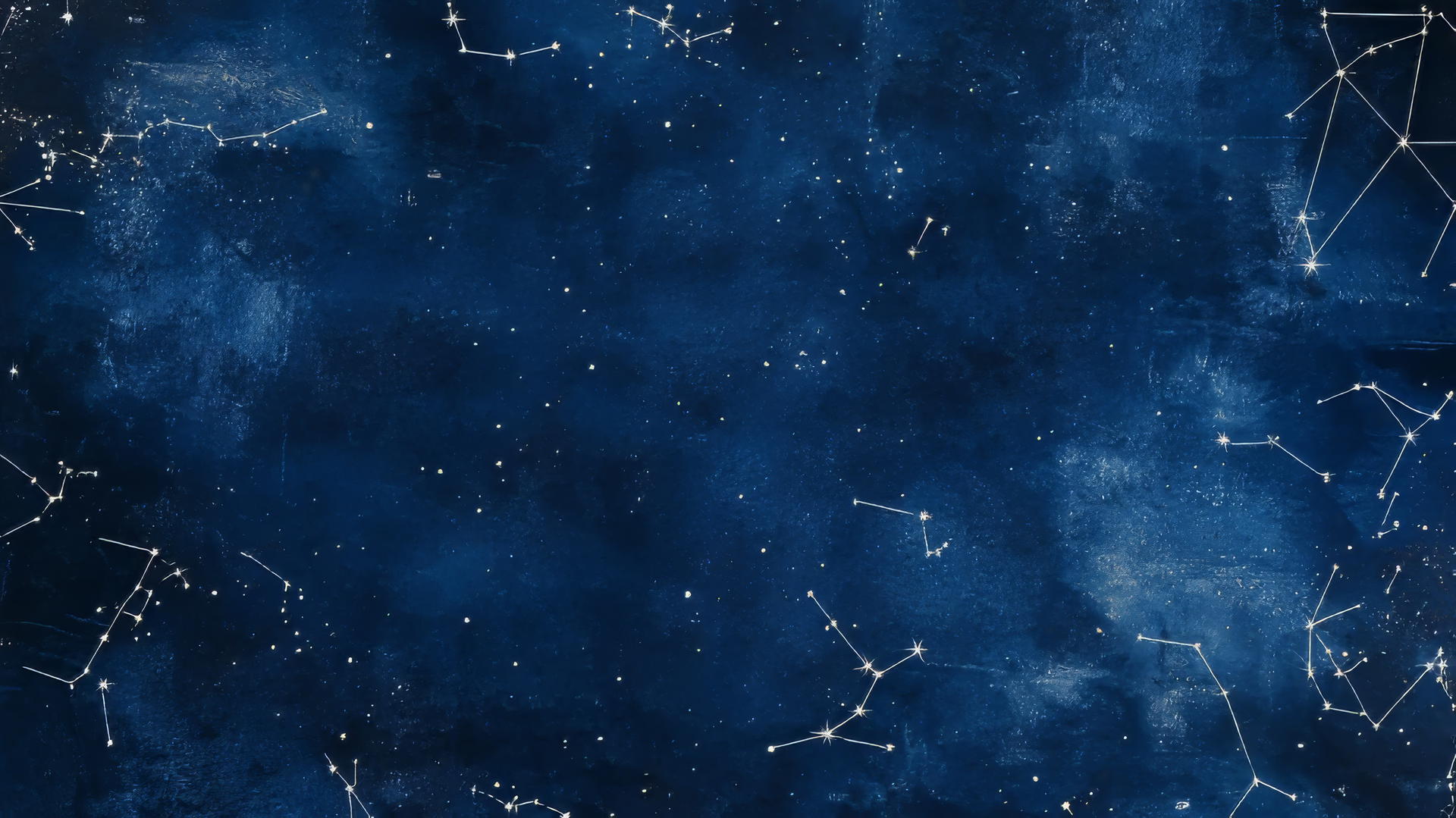navy blue wallpaper with vintage star map, constellations, and celestial symbols