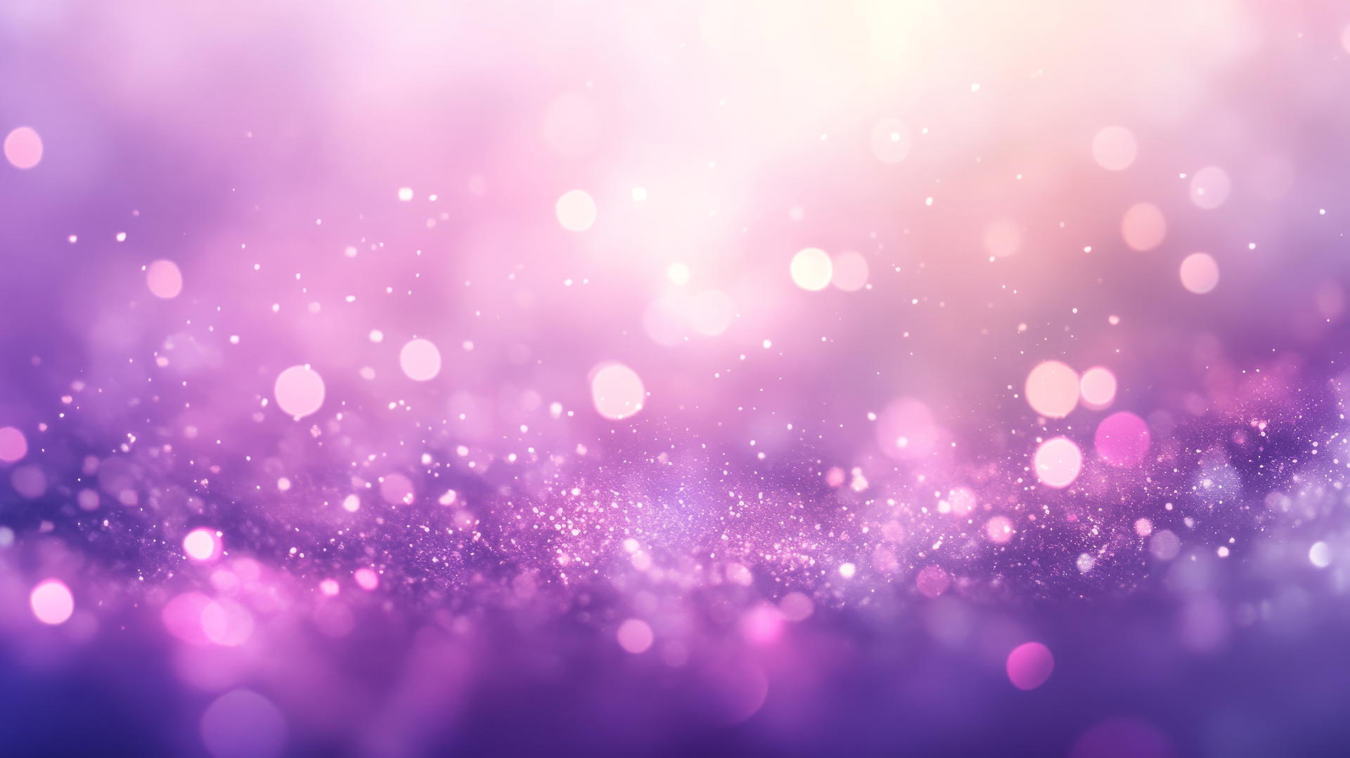 Light purple wallpaper with shimmering bokeh lights