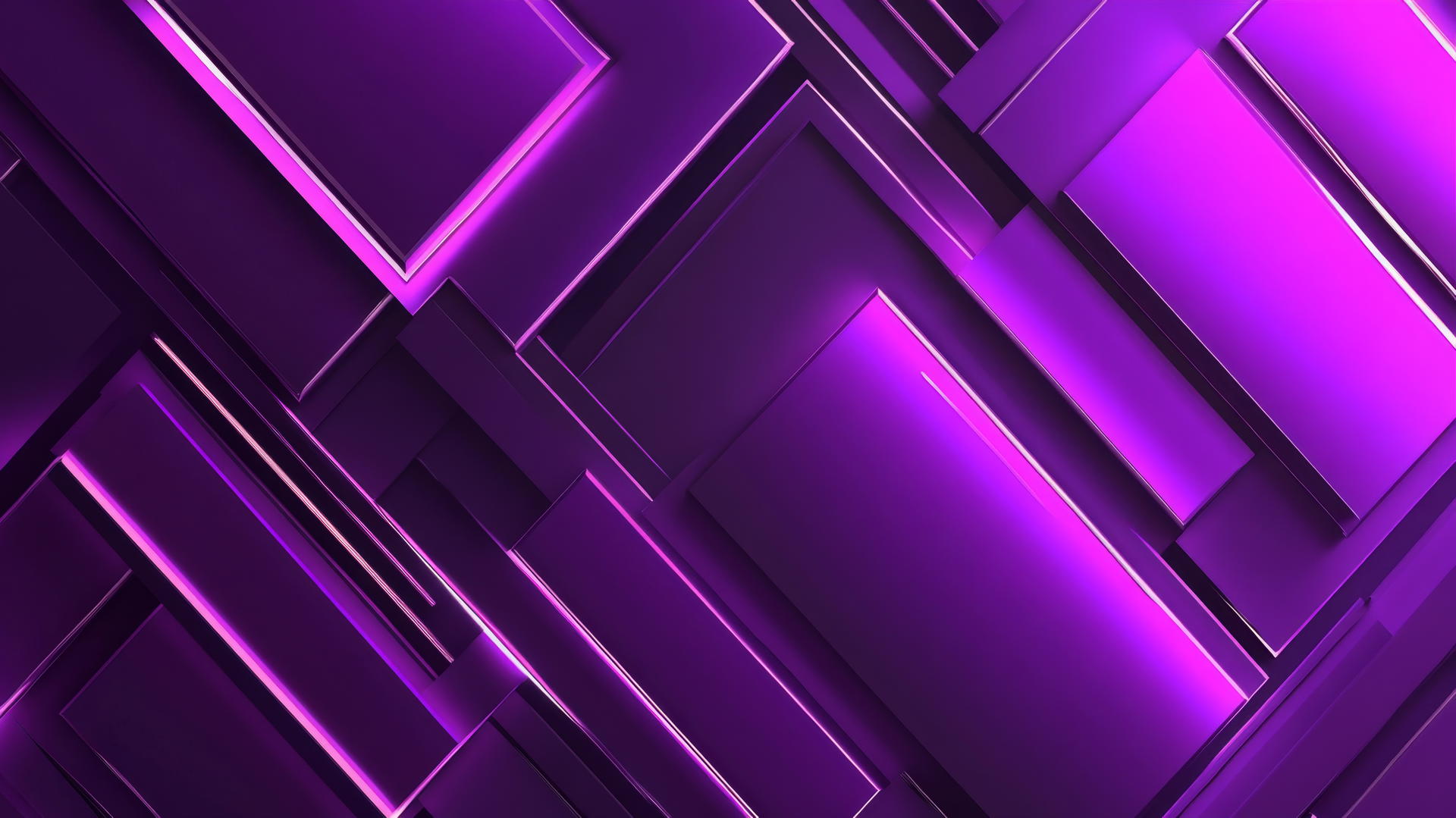 purple wallpaper aesthetic with geometric shapes and glowing edges