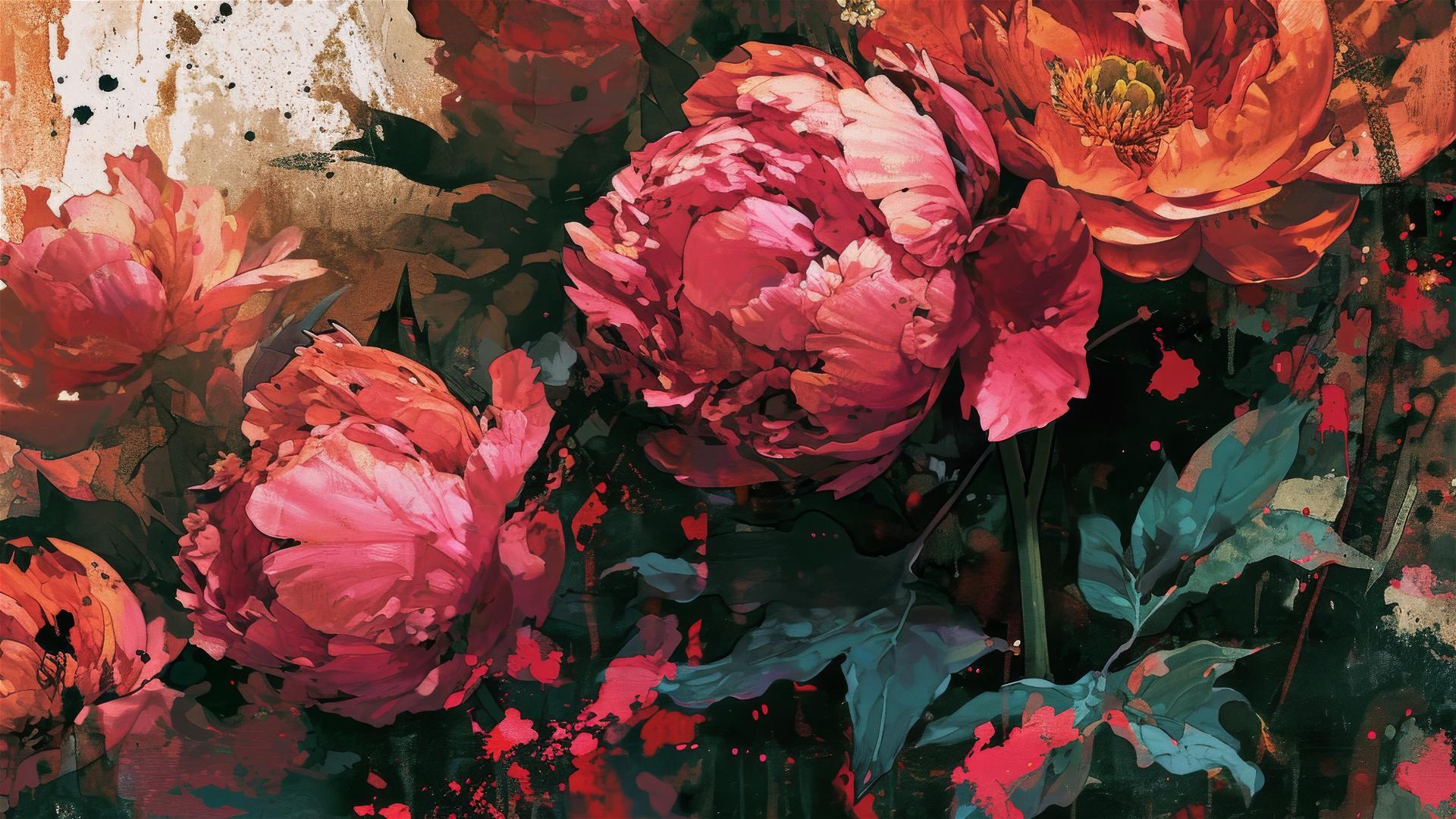 Bill Sienkiewicz's art of decaying peonies